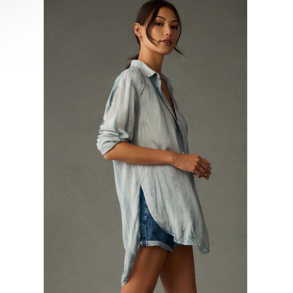 Anthropologie Pilcro Liquid Buttondown Shirt